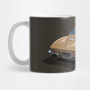 1963 Corvette in gold Mug